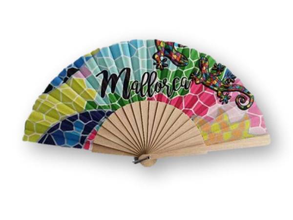 252016 - Huca beach abanico mad 23 cm mosaico lizard mallorca