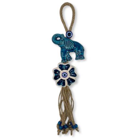 258034 - Movil ceramica k series elefante flor 35 cm