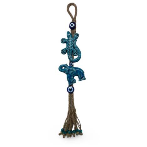 258059 - Movil ceramica gecko elefante 35 cm
