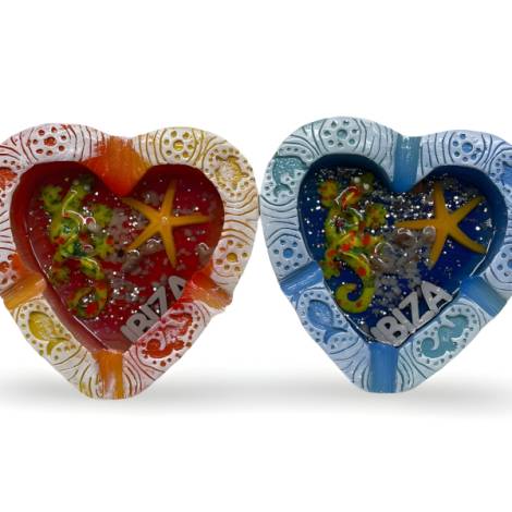 259162 - Cenicero corazon ibiza 10 cm