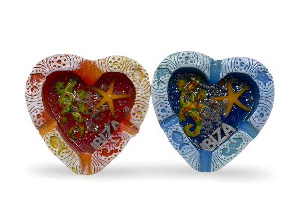 259162 - Cenicero corazon ibiza 10 cm