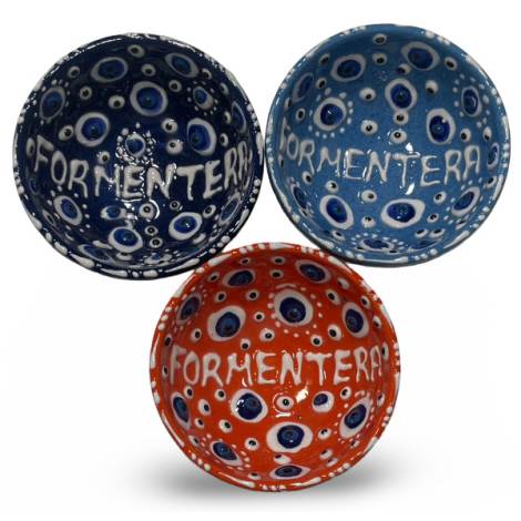 259180 - Bowl 8 cm ojo turco with box Formentera