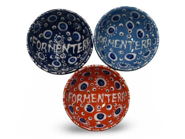 259180 - Bowl 8 cm ojo turco with box Formentera