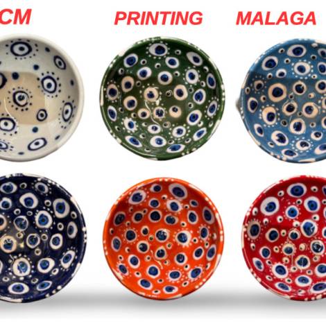 259208 - Bowl 12cm ojo turco (pack 24 unid) málaga