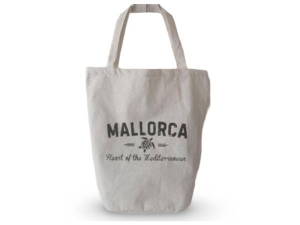 488117 - Sa.co bolsa tortuga Mallorca black letters white background