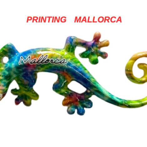 503125 - Lizard shape A desing 4 magnet 4 in 10 cm Mallorca