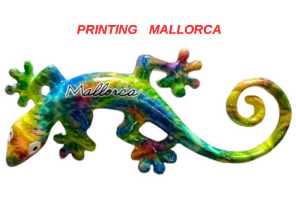 503125 - Lizard shape A desing 4 magnet 4 in 10 cm Mallorca