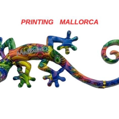 503128 - Lizard shape A desing 4 plaque 9 in 23 cm Mallorca