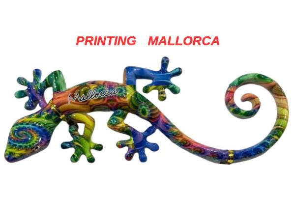 503128 - Lizard shape A desing 4 plaque 9 in 23 cm Mallorca