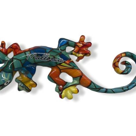 503129 - Lizard shape A desing 6 magnet 4 in 10 cm Mallorca