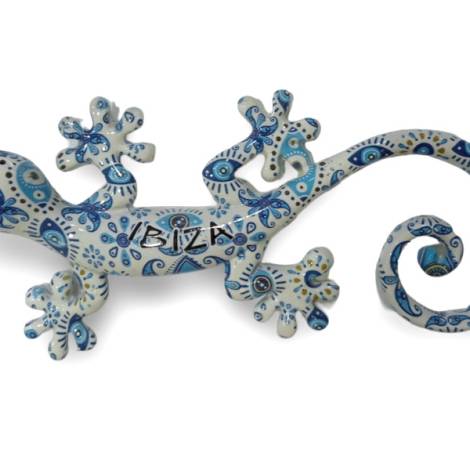 503230 - Gecko resina 24bj0014r 14 cm ibiza
