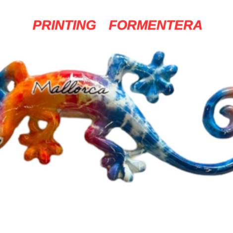 503281 - Lizard shape A desing 3 magnet 4 in 10 cm formentera