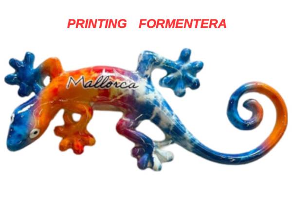 503281 - Lizard shape A desing 3 magnet 4 in 10 cm formentera