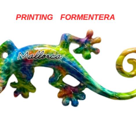 503282 - Lizard shape A desing 4 magnet 4 in 10 cm formentera