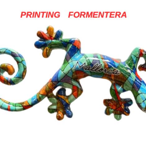 503284 - Lizard shape B desing 7 magnet 4 in 10 cm formentera