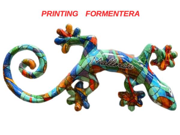 503284 - Lizard shape B desing 7 magnet 4 in 10 cm formentera