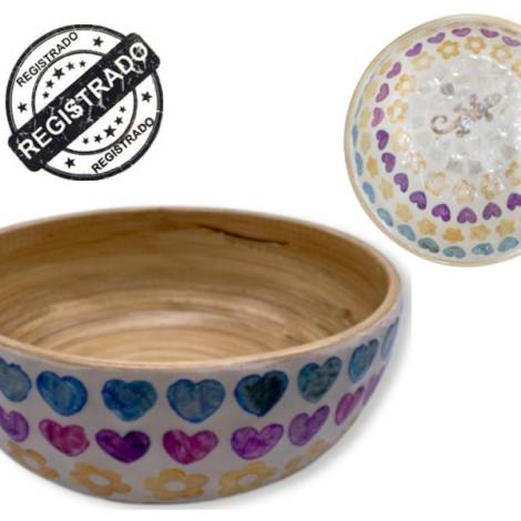 506323 - Etnico bowl bambu gecko desing 3-2024 12 cm