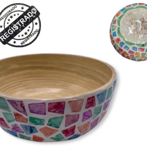 506346 - Etnico bowl bambu gecko desing 2-2024 18 cm