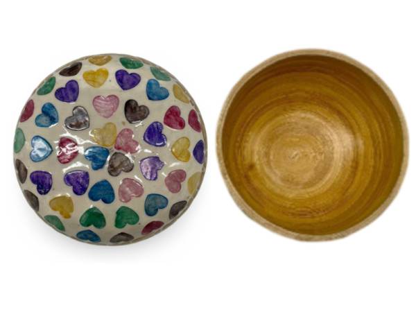 506409 - Etnico bowl bambu car 7 corazones 12 cm