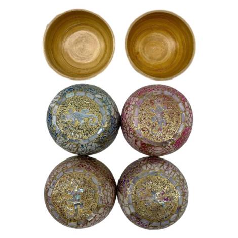 506412 - Etnico bowl bambu car 13 gecko oro 12 cm