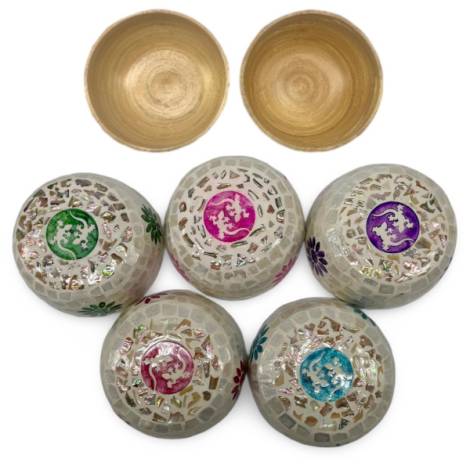 506417 - Etnico bowl bambu car 10 2 geckos 15 cm