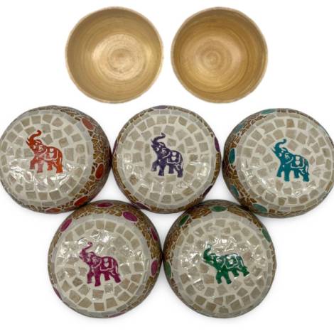 506418 - Etnico bowl bambu car 11 elefante 15 cm