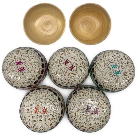 506423 - Etnico bowl bambu car 17 puntos 2 geckos 18 cm