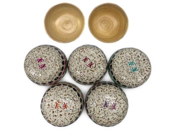 506423 - Etnico bowl bambu car 17 puntos 2 geckos 18 cm