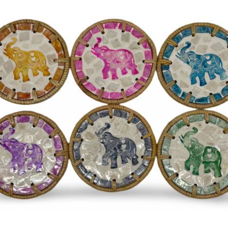 506427 - Posavasos ratan car 11 elefante