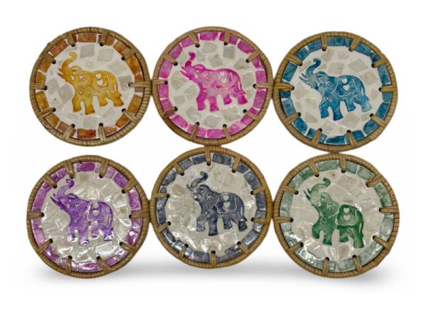 506427 - Posavasos ratan car 11 elefante