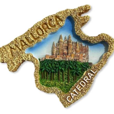 525010 - Iman resina mapa 1070041c Mallorca 11.2x7
