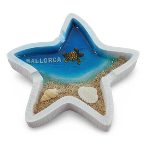 525052 - Cenicero at24gfb021 epoxy starfish blue sea Mallorca