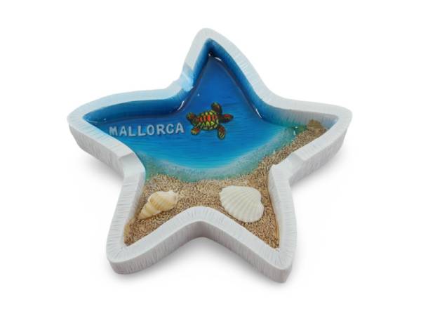 525052 - Cenicero at24gfb021 epoxy starfish blue sea Mallorca