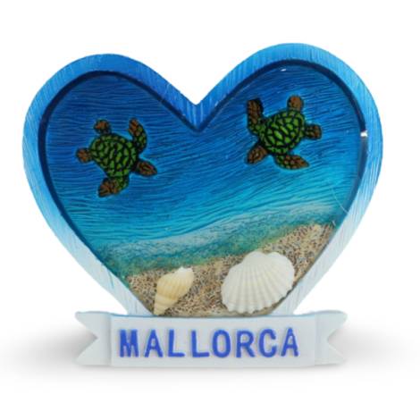 525056 - Iman at24gfb025 epoxy heart shape blue sea Mallorca