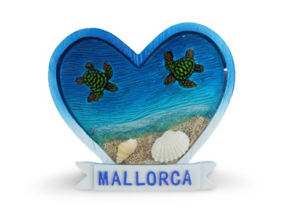 525056 - Iman at24gfb025 epoxy heart shape blue sea Mallorca