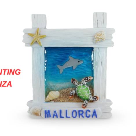 525086 - Iman at24gfb024 epoxy wooden frame blue sea Ibiza