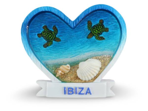 525087 - Iman at24gfb025 epoxy heart shape blue sea Ibiza
