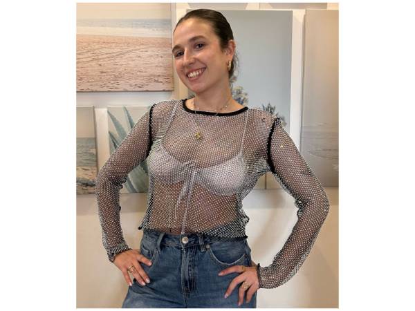539022 - Mesh stones top x8311