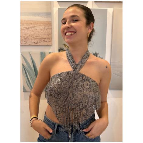 539028 - Metalic crop top x8314