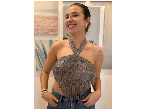 539028 - Metalic crop top x8314