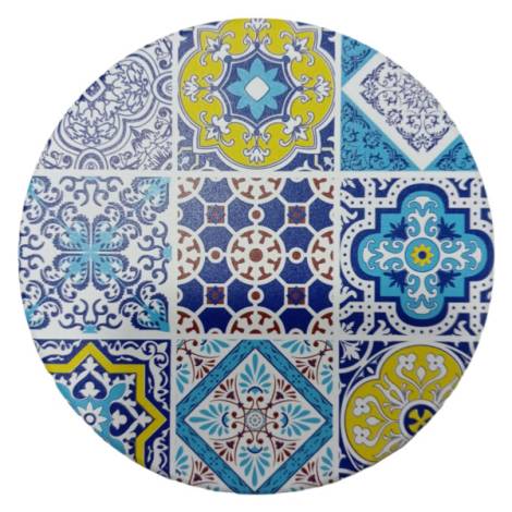541055 - Posavasos redondo cuadros 11cm