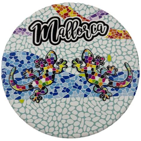 541132 - Posavasos redondo red Mallorca 10.8 cm