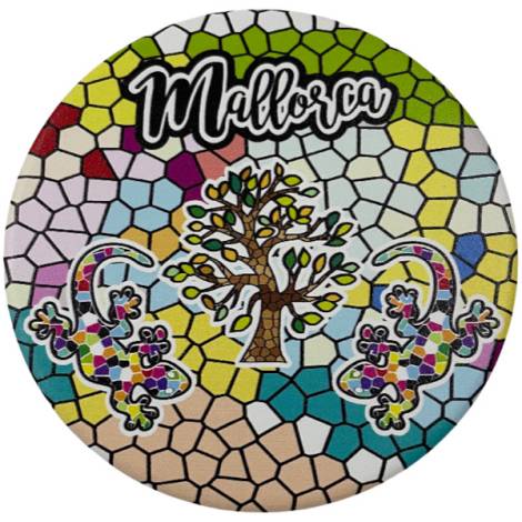 541134 - Posavasos redondo red Mallorca 10.8 cm