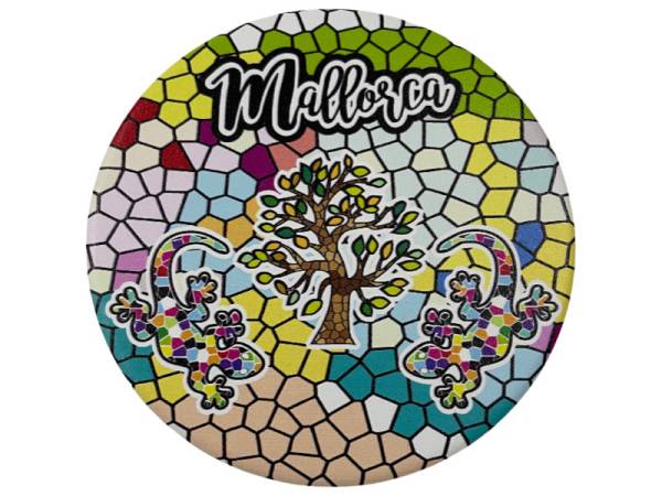 541134 - Posavasos redondo red Mallorca 10.8 cm