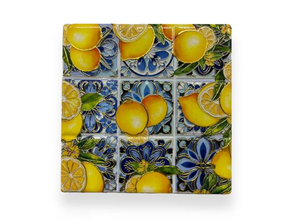 541153 - Posavasos my 109 cuadrado mosaico azul Lemon gold