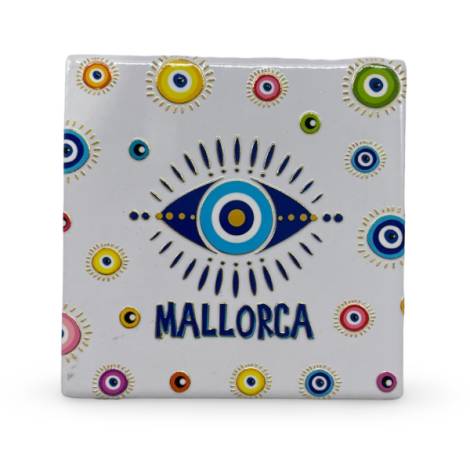 541155 - Posavasos my 111 cuadrado mosaico ojo turco gold Mallorca