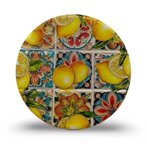 541160 - Posavasos my 112 redondo mosaico lemon gold