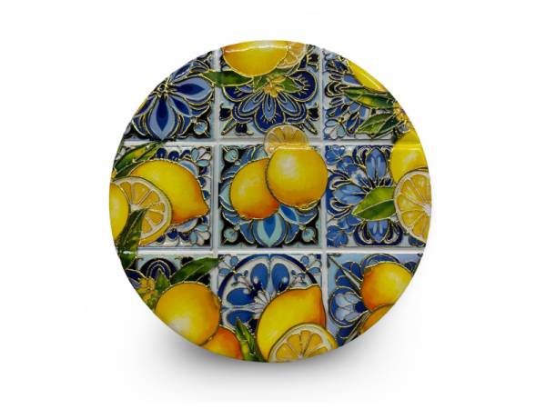 541161 - Posavasos my 113 redondo mosaico azul lemon gold