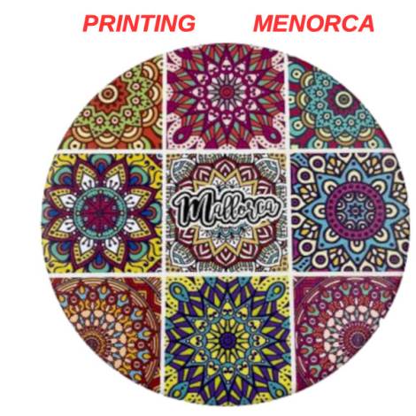 541188 - Posavasos redondo red Menorca 10.8 cm