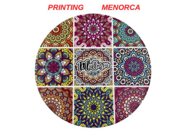 541188 - Posavasos redondo red Menorca 10.8 cm